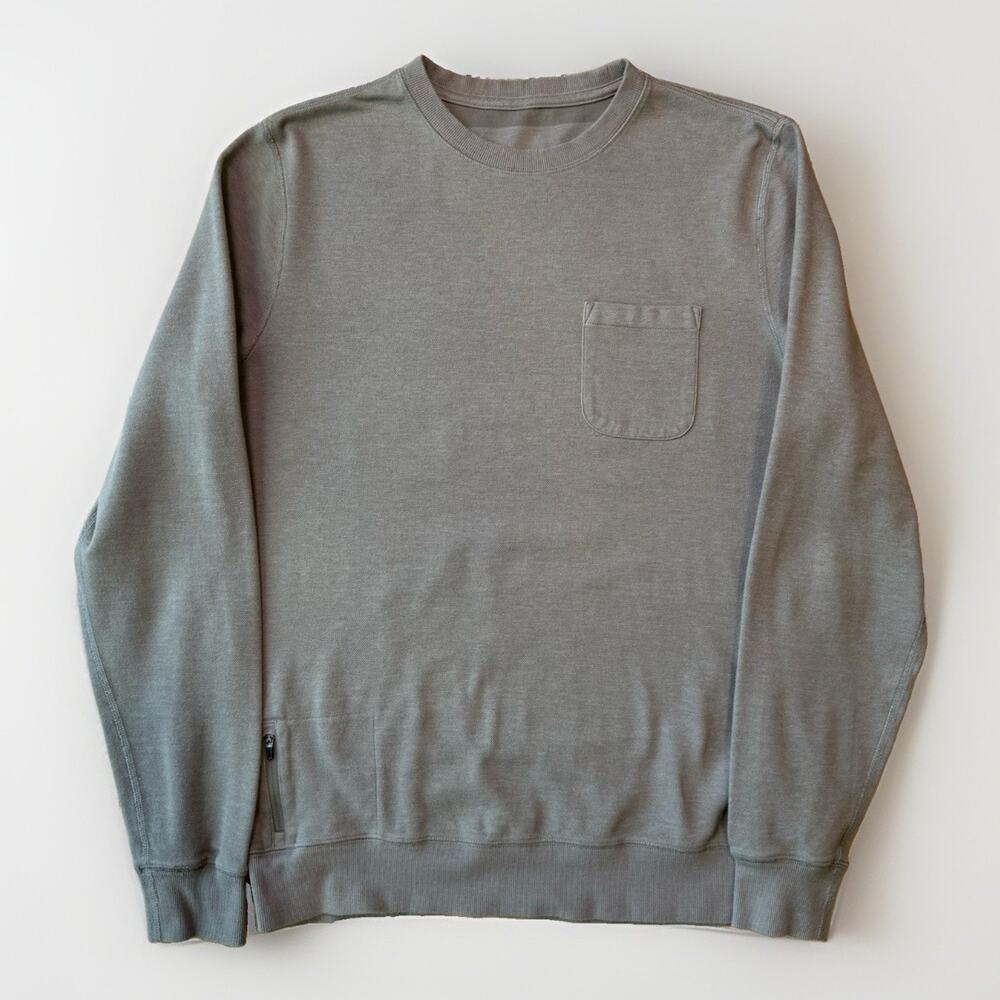 Vuori Jeffreys Pullover Medium Light Brown Lightweight Sweatshirt Athleisure